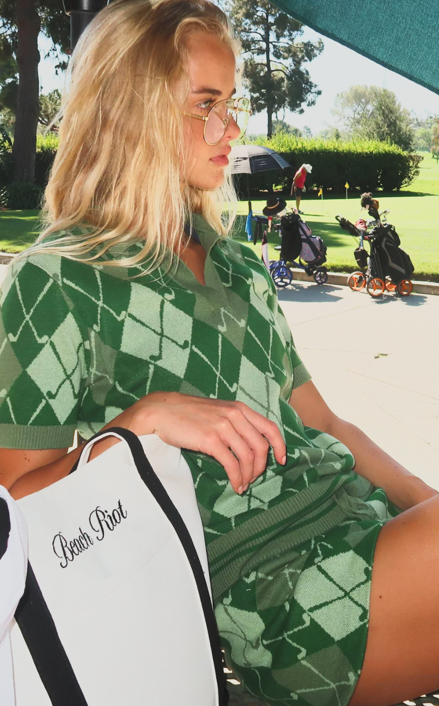 Beach Riot Giana Argyle Top