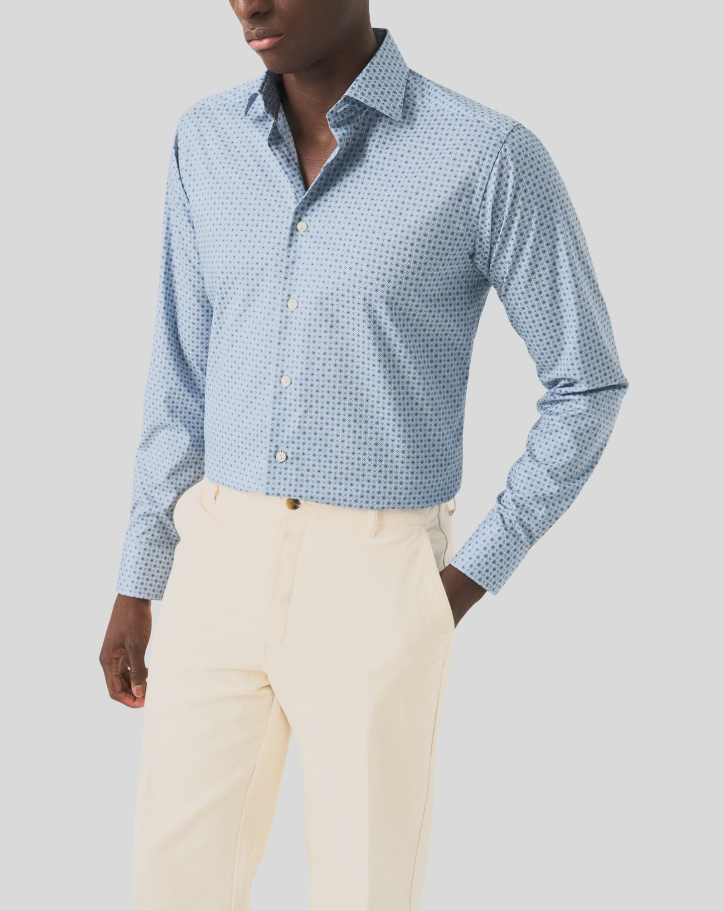 Blue Medallion Twill Shirt