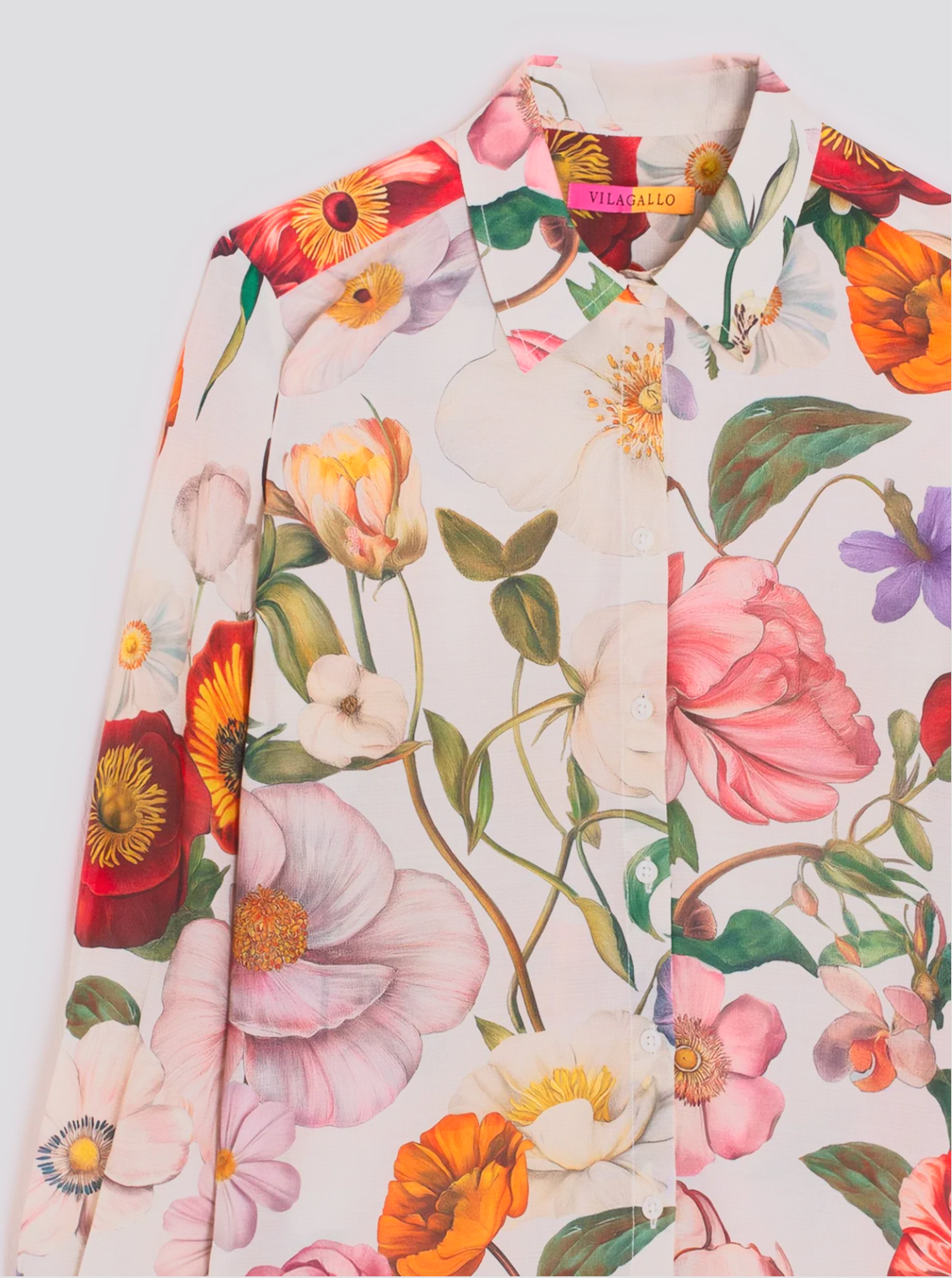 Vilagallo Multicoloured Floral Print Shirt