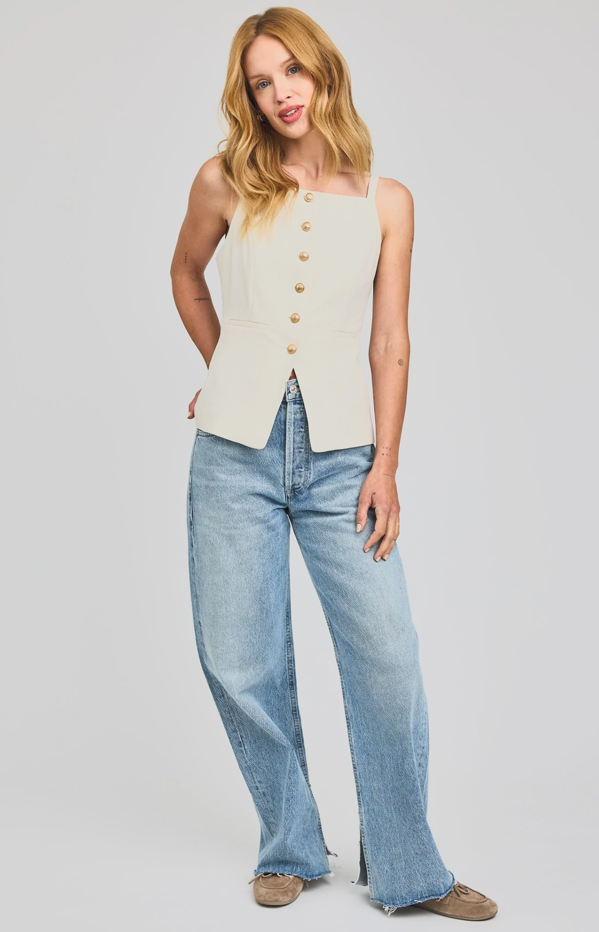 Gentle Fawn - Harper Button Down Vest