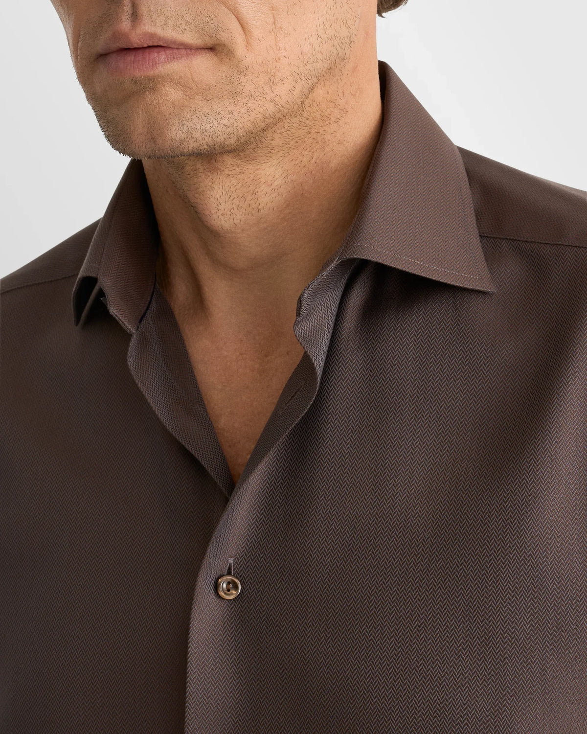 Eton Herringbone Signature Twill Shirt