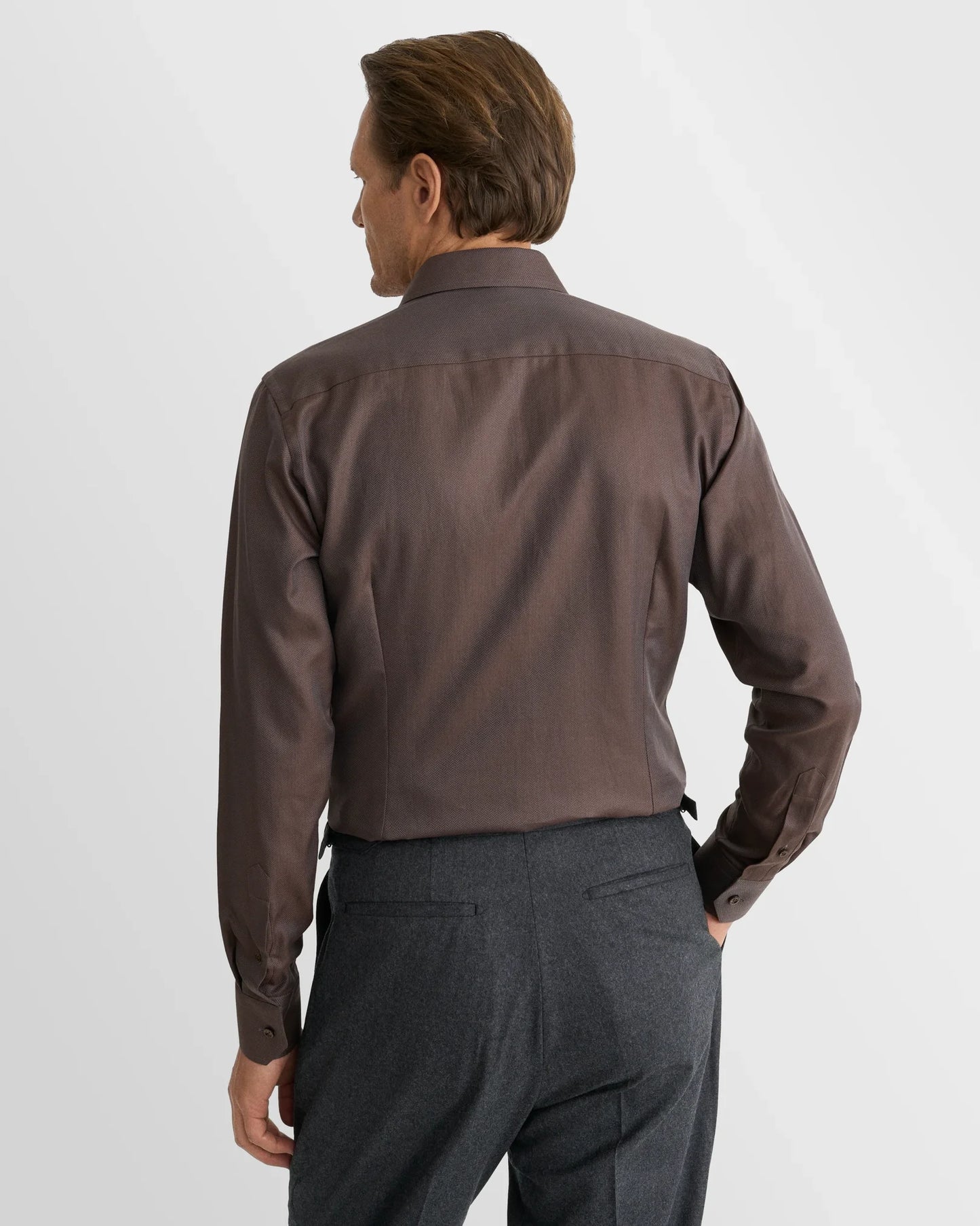 Eton Herringbone Signature Twill Shirt