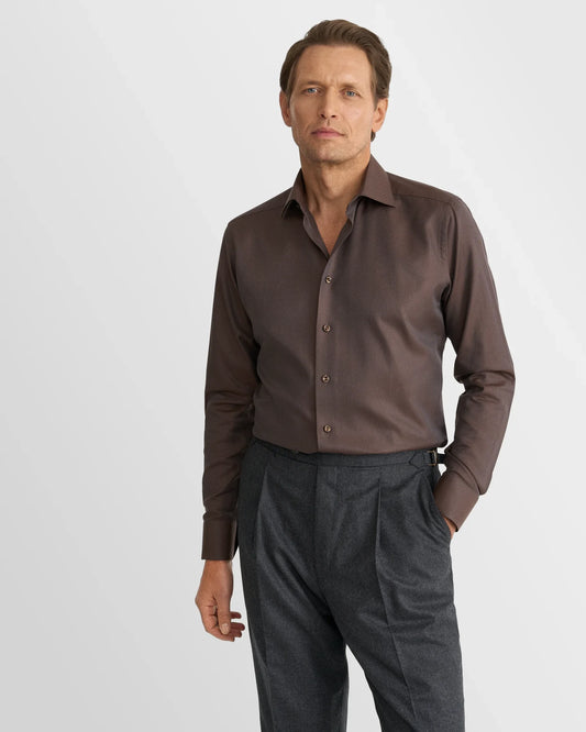 Eton Herringbone Signature Twill Shirt