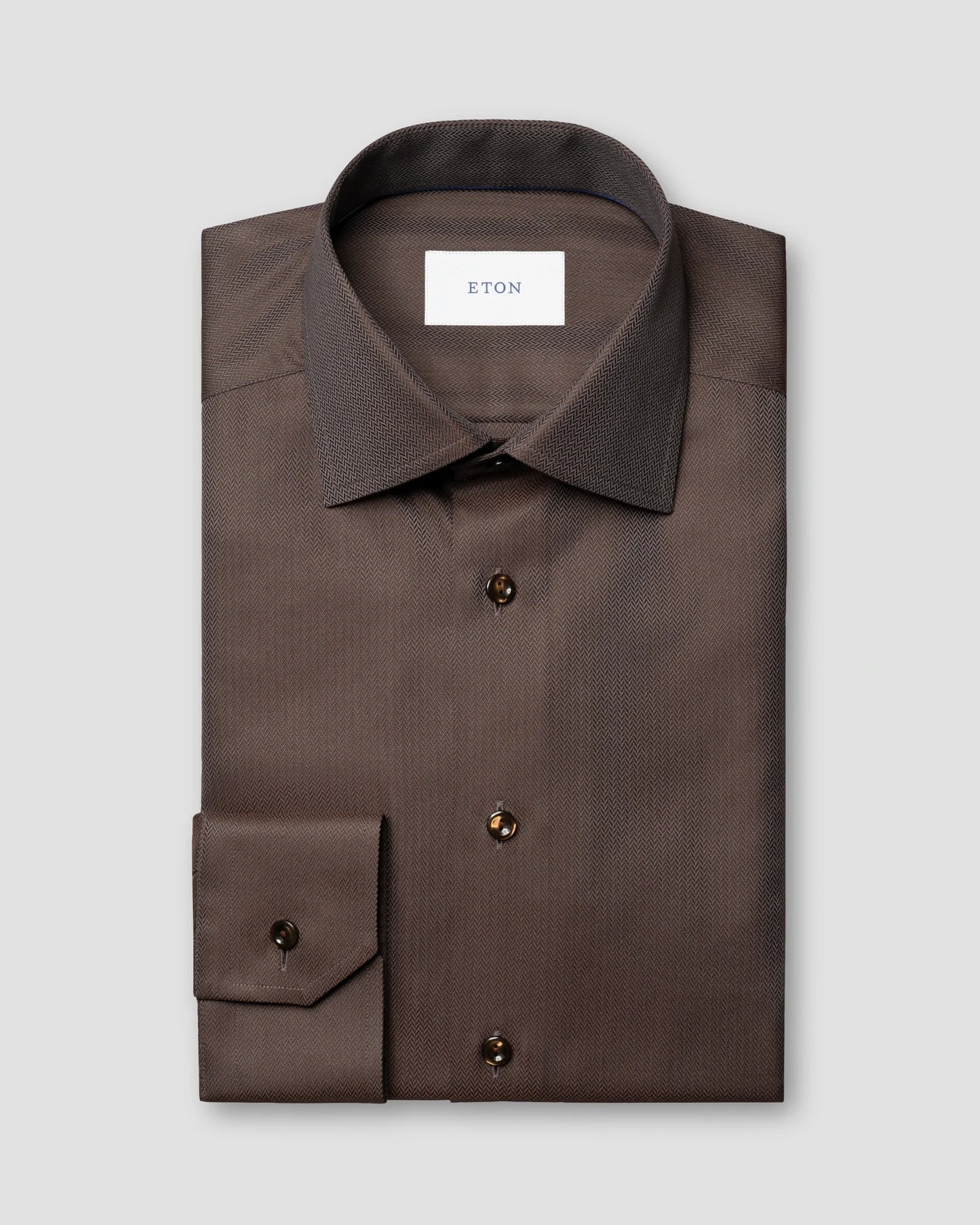 Eton Herringbone Signature Twill Shirt