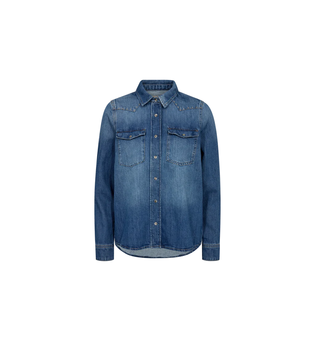 Elvira Denim Shirt - Mos Mosh - Women's Denim Shirt