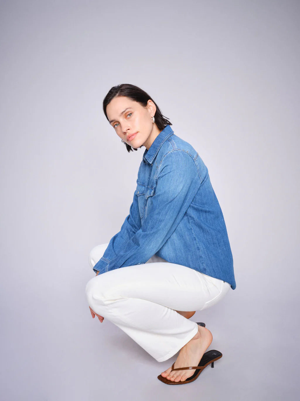 Elvira Denim Shirt - Mos Mosh - Women's Denim Shirt