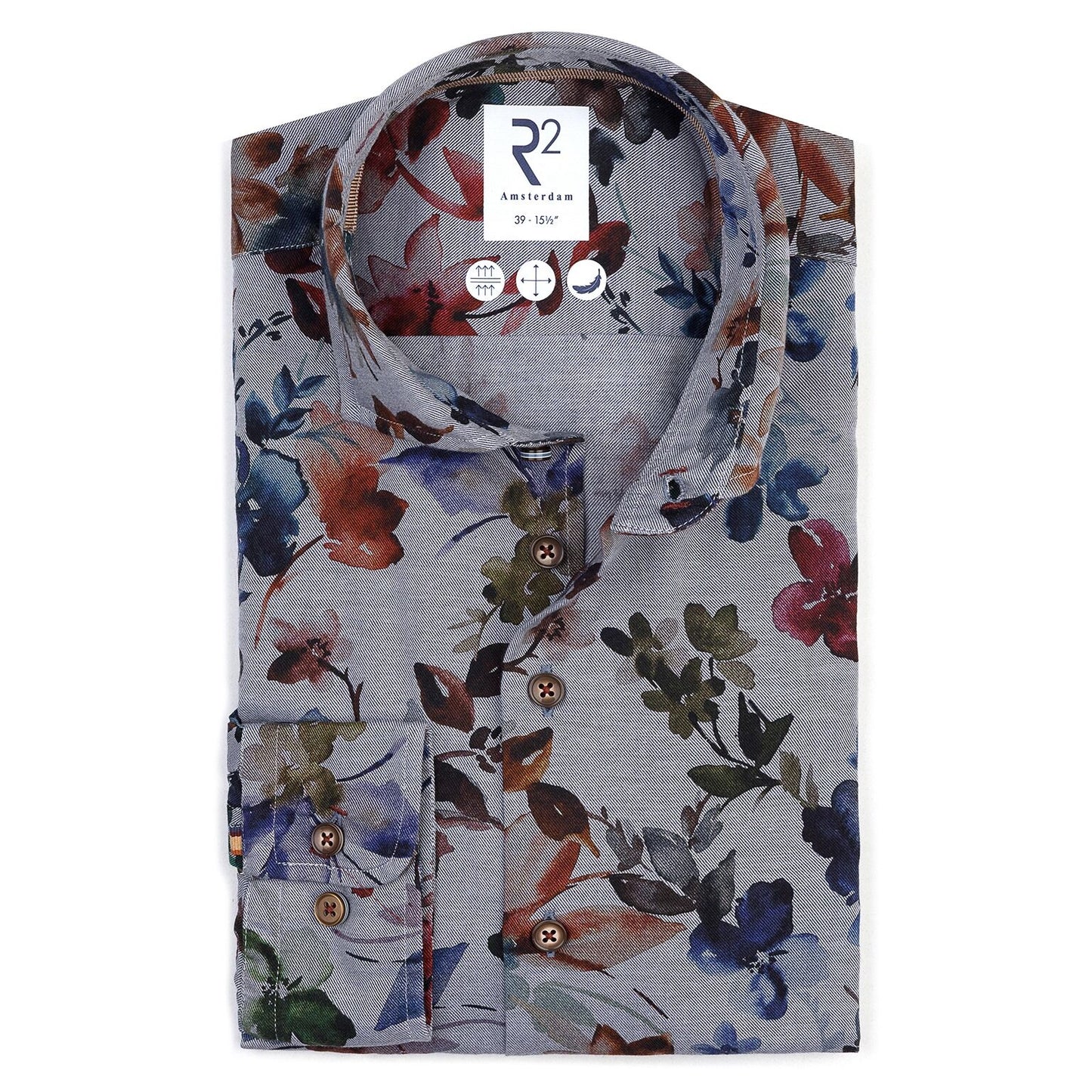 R2 Amsterdam Watercolour Fall Dress Shirt