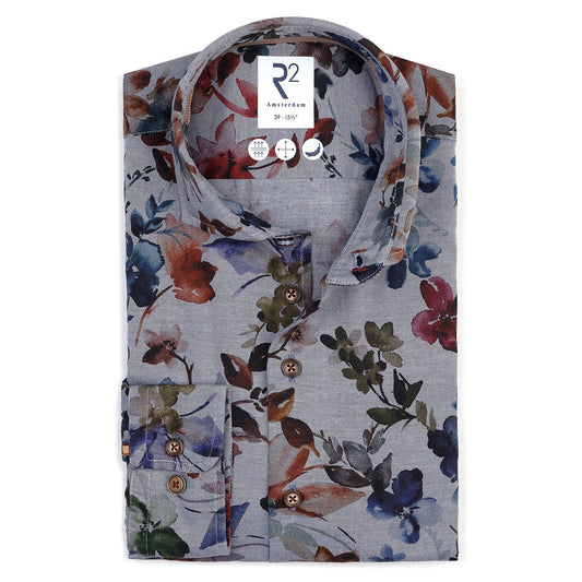 R2 Amsterdam Watercolour Fall Dress Shirt
