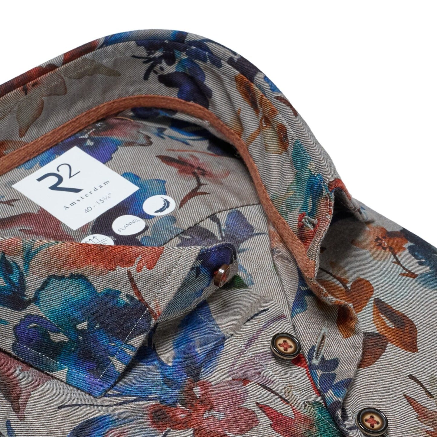 R2 Amsterdam Watercolour Fall Dress Shirt