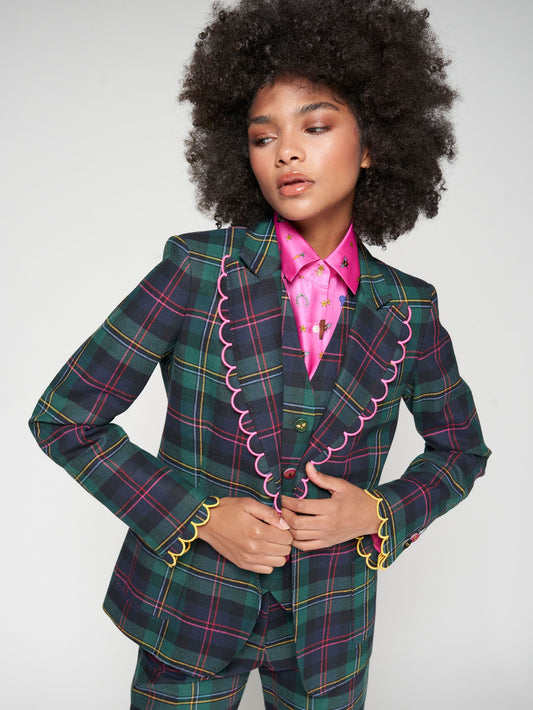 Navy Tartan - Blazer - Vilagallo