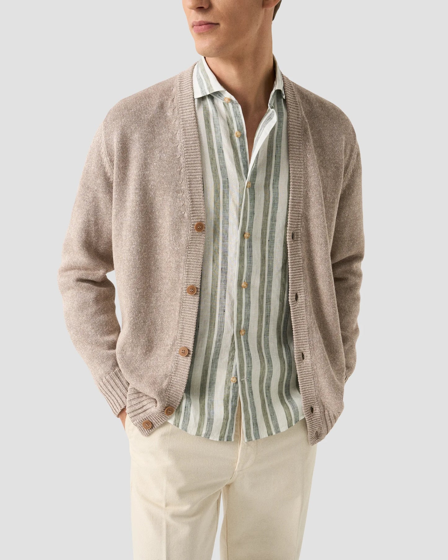 Eton Linen Muted Stripe