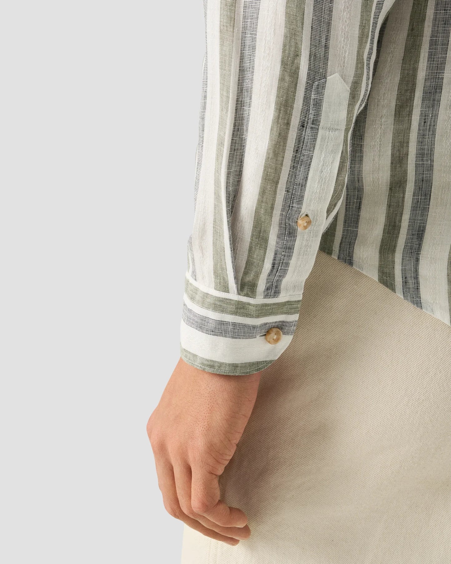 Eton Linen Muted Stripe