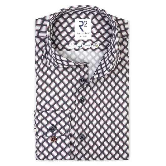 R2 Amsterdam Geometric Dress Shirt