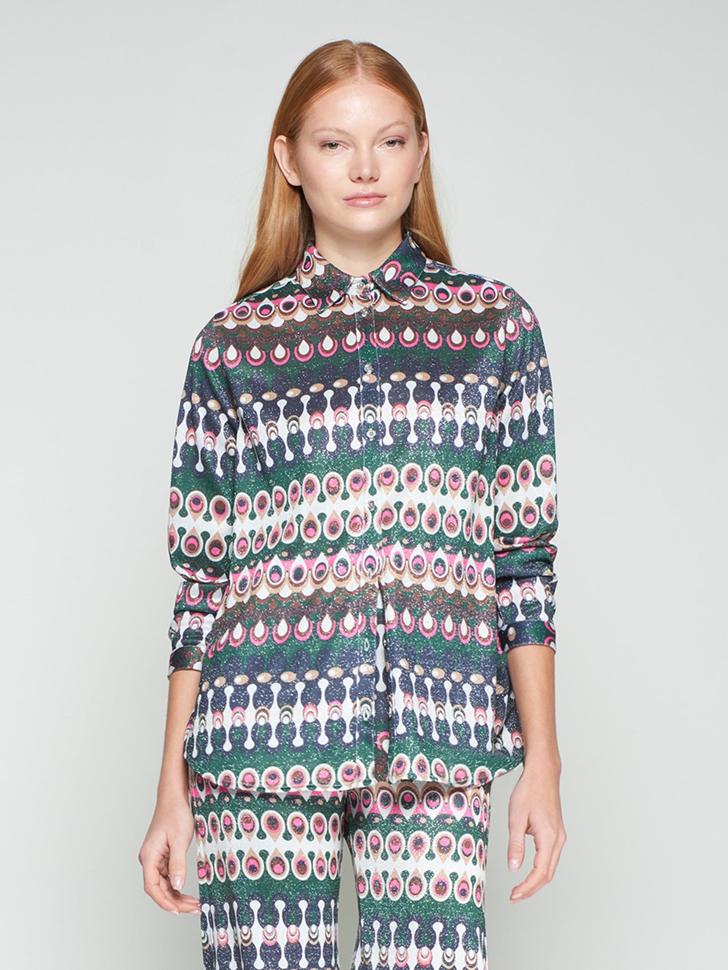 Vilagallo Geometric Blouse