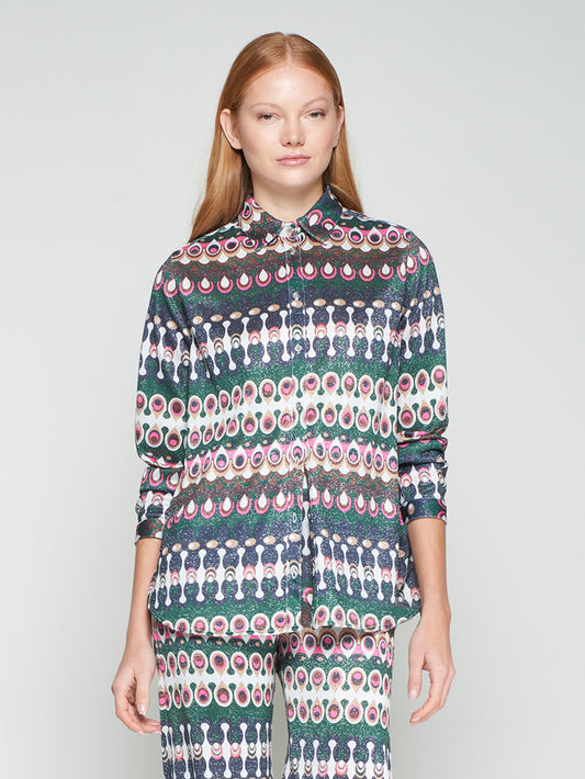 Vilagallo Geometric Blouse