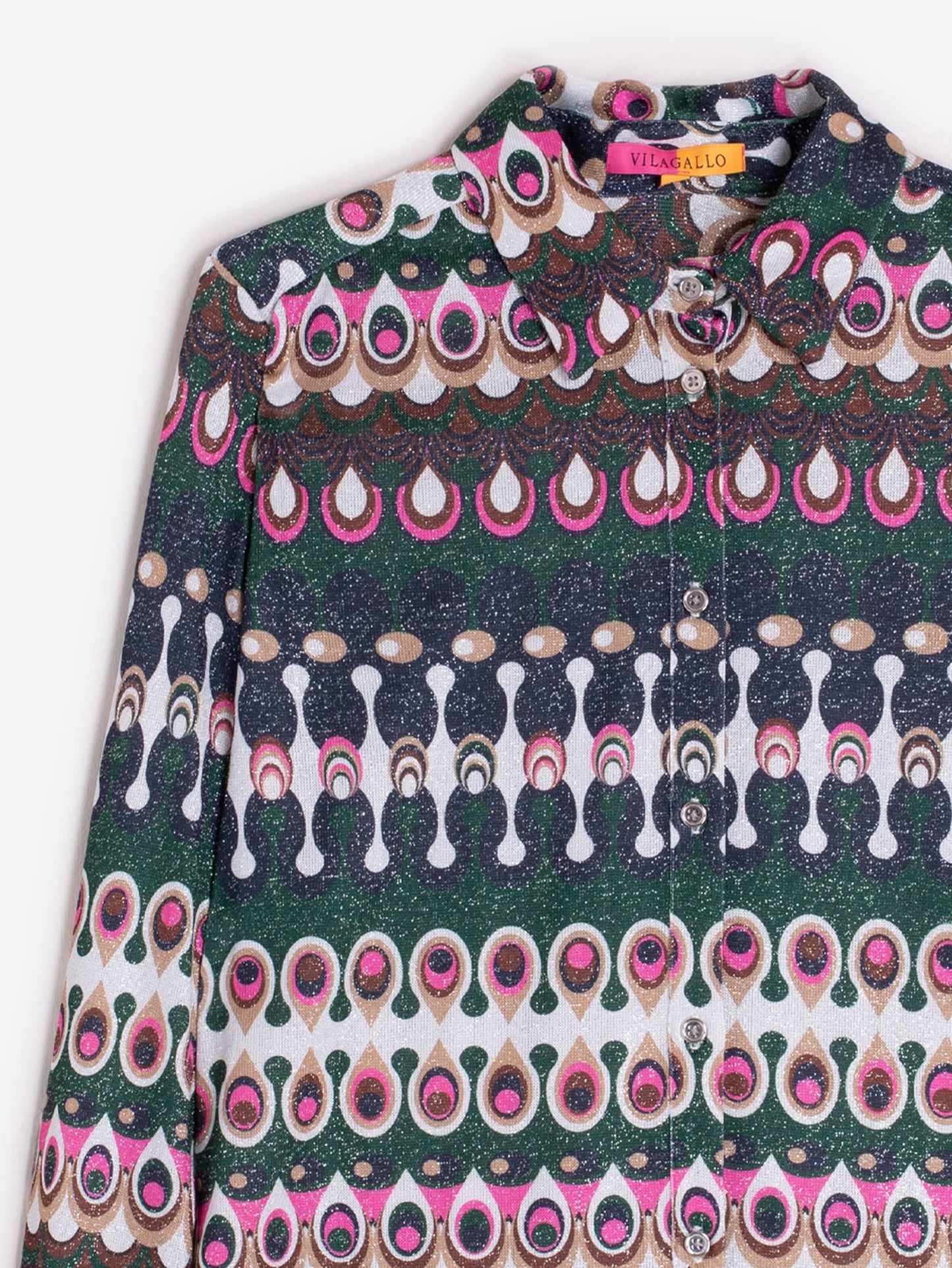 Vilagallo Geometric Blouse