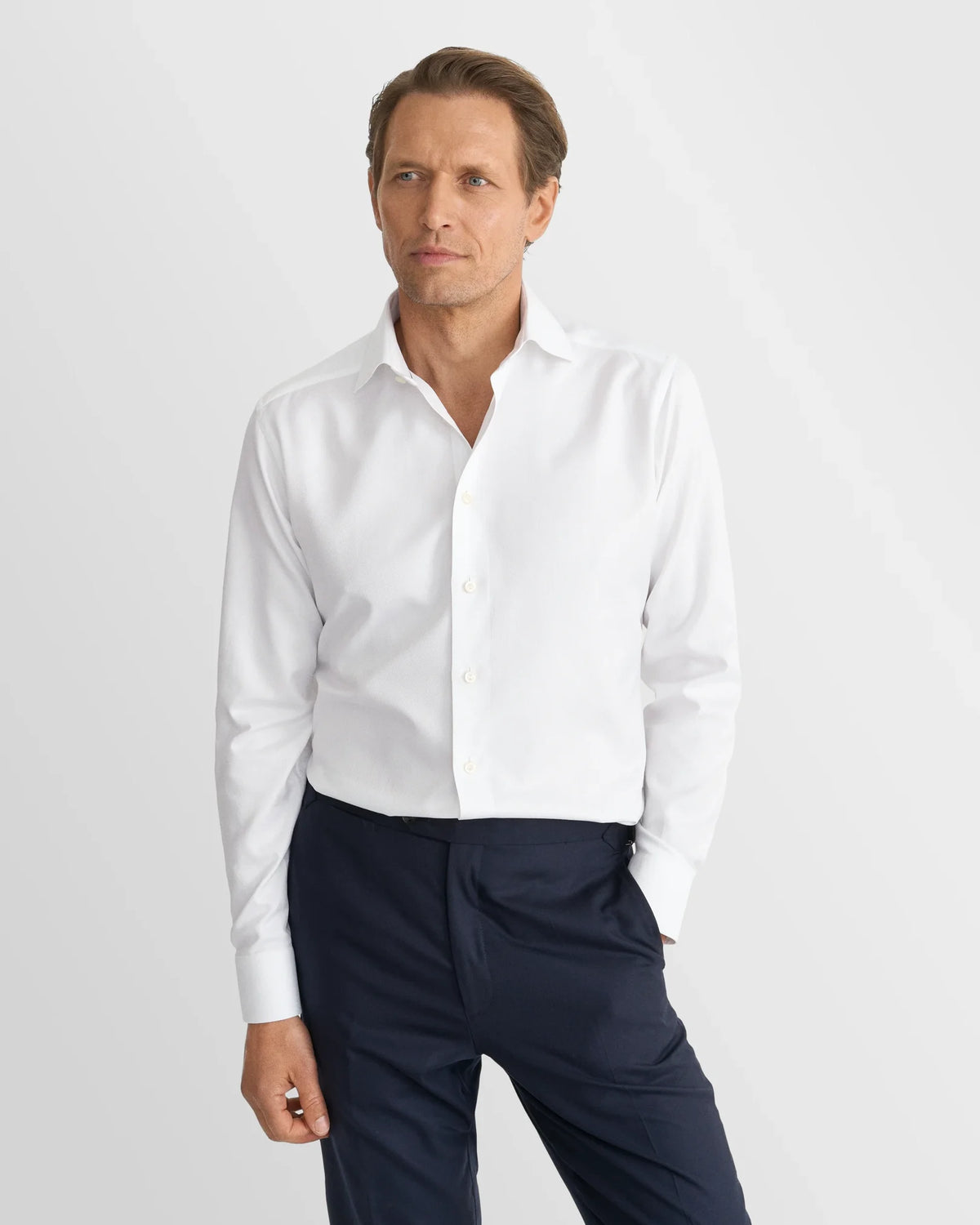 Eton Herringbone Signature Twill Shirt